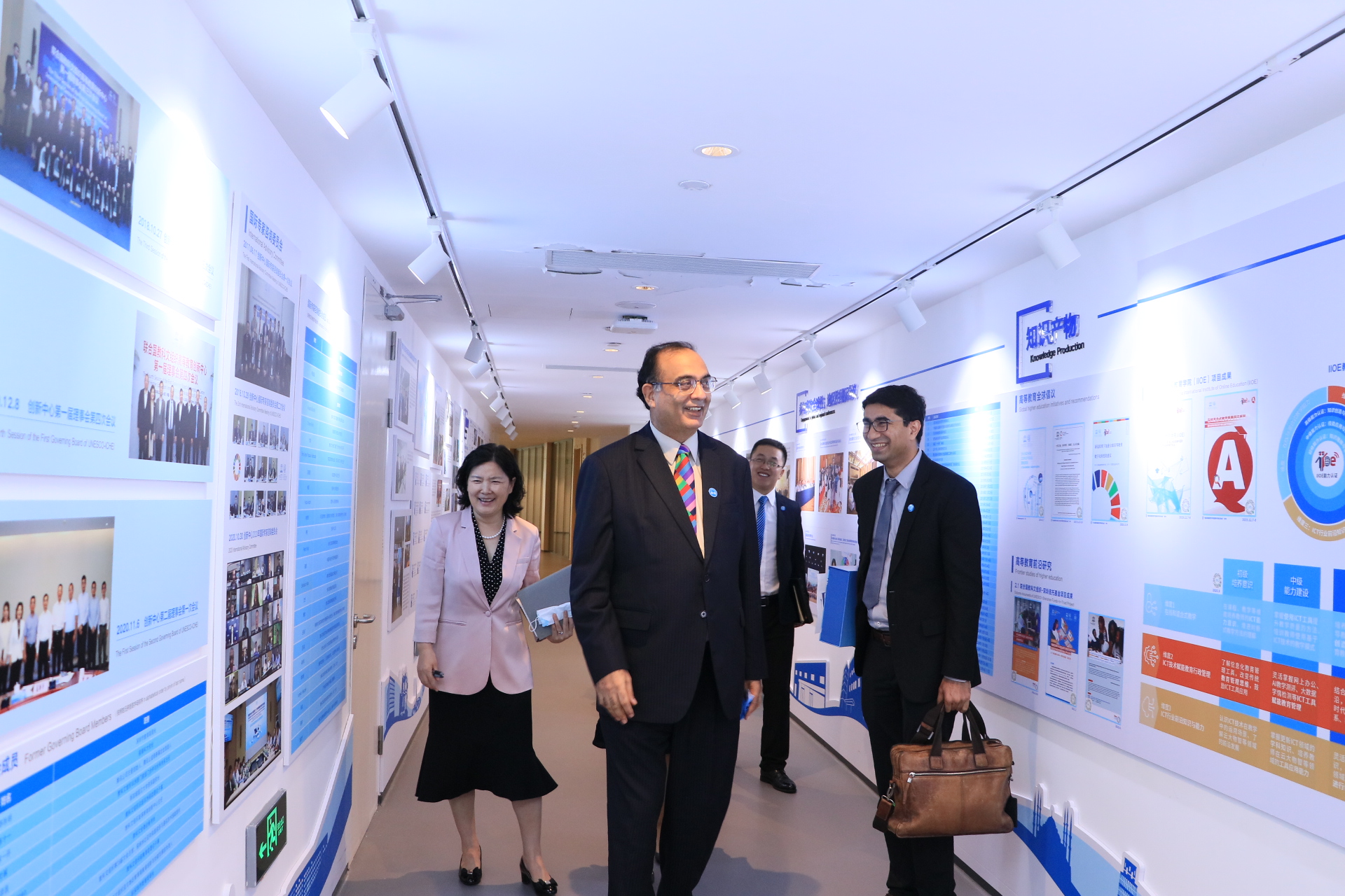 Professor Shahbaz at the Gallery of UNESCO-ICHEI